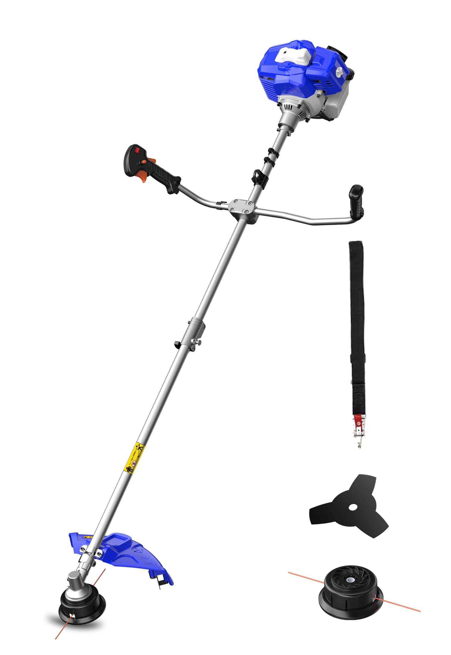 Wild Badger Power String Trimmer/Edger/Brush Cutter 52cc 18" Gas Weed Eater/Wacker 3 in 1