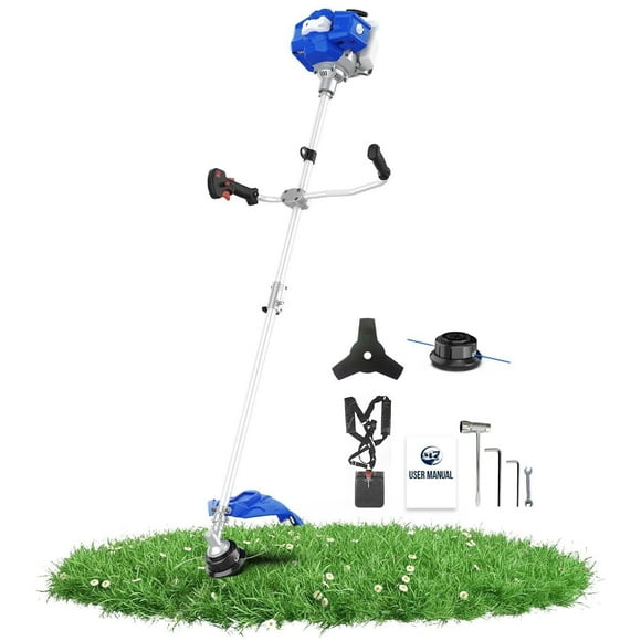 Wild Badger Power String Trimmer/Edger/Brush Cutter 52cc 18" Gas Weed Eater/Wacker 3 in 1