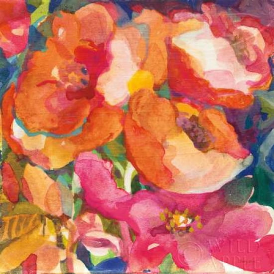 Wild Beach Roses II Canvas Art - Dusty Knight (24 x 24)
