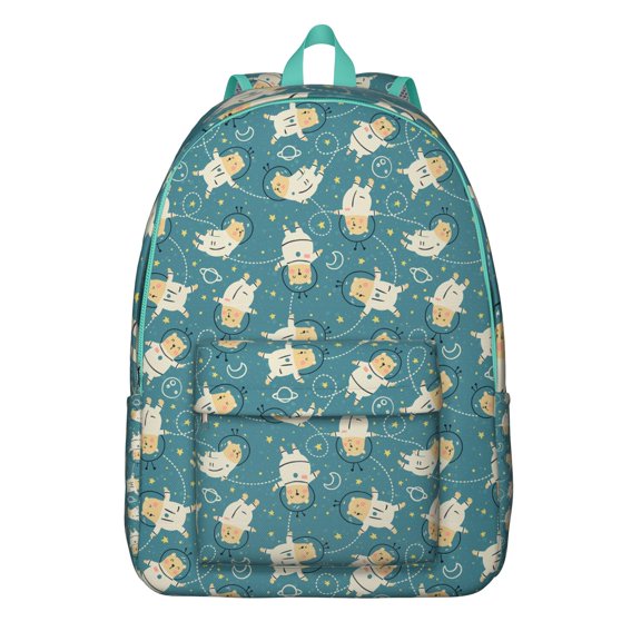 Wild Bear Print Laptop Backpack for Students, Lightweight and Durable School Bag with Cute Hunting and Forest Design