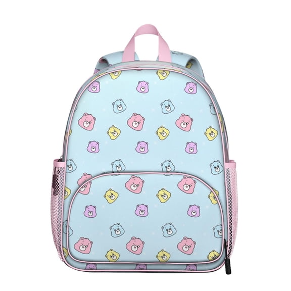 Wild Bear Student Backpack – Brown Polar Bear Cartoon Print With Winter Forest Hunting Pattern