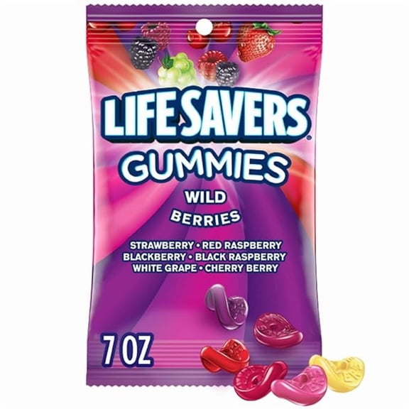 Wild Berries Gummies Candy, 7-Ounce Bag