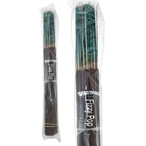 Wild Berry Biggies 19" Jumbo Incense Sticks 50 Count Pack Hand Dipped - Fizzy Pop Scent