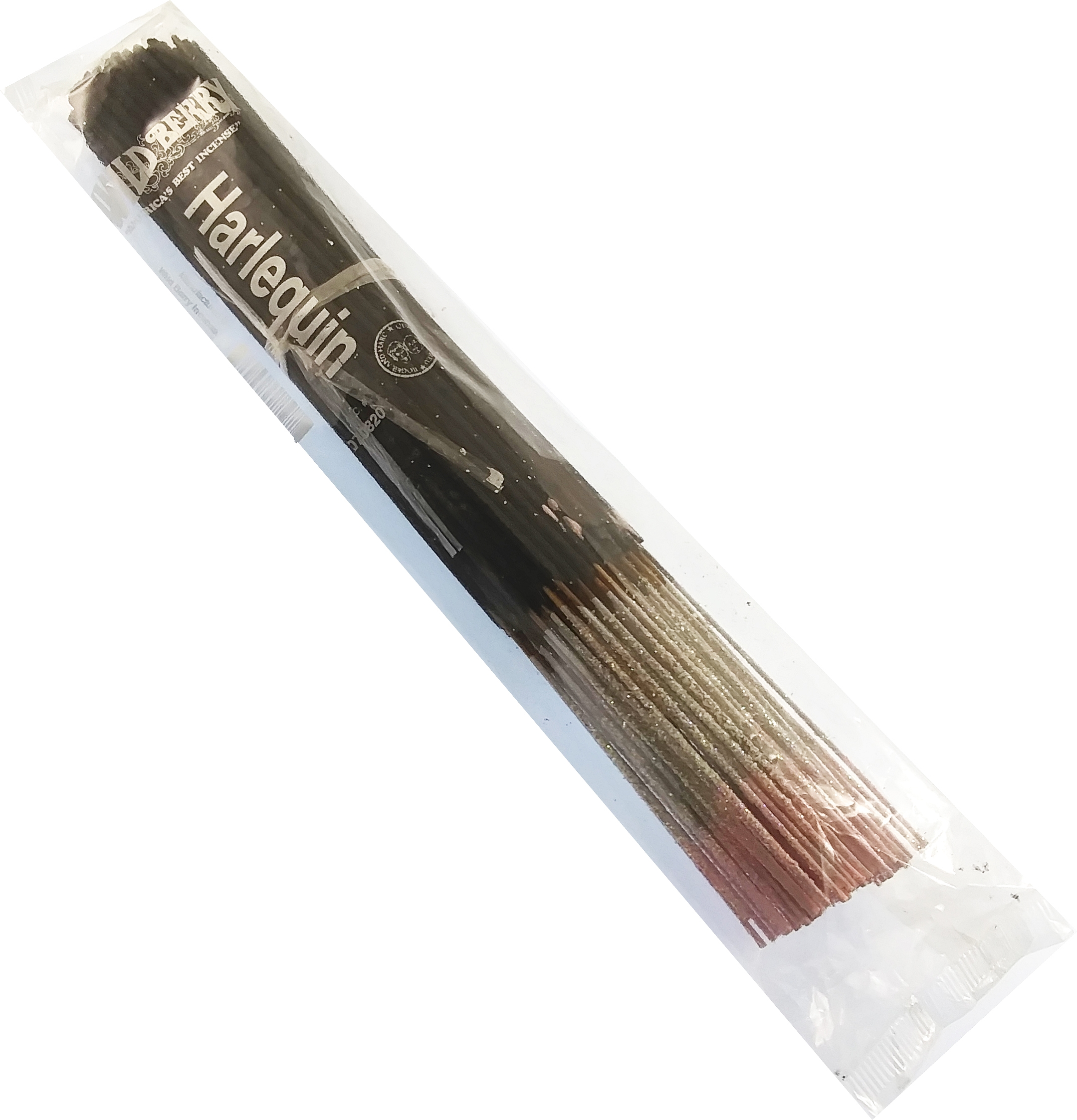 Wild Berry Harlequin Incense Stick Bundle [100 Sticks Per Pack - Brown - 10.5"]