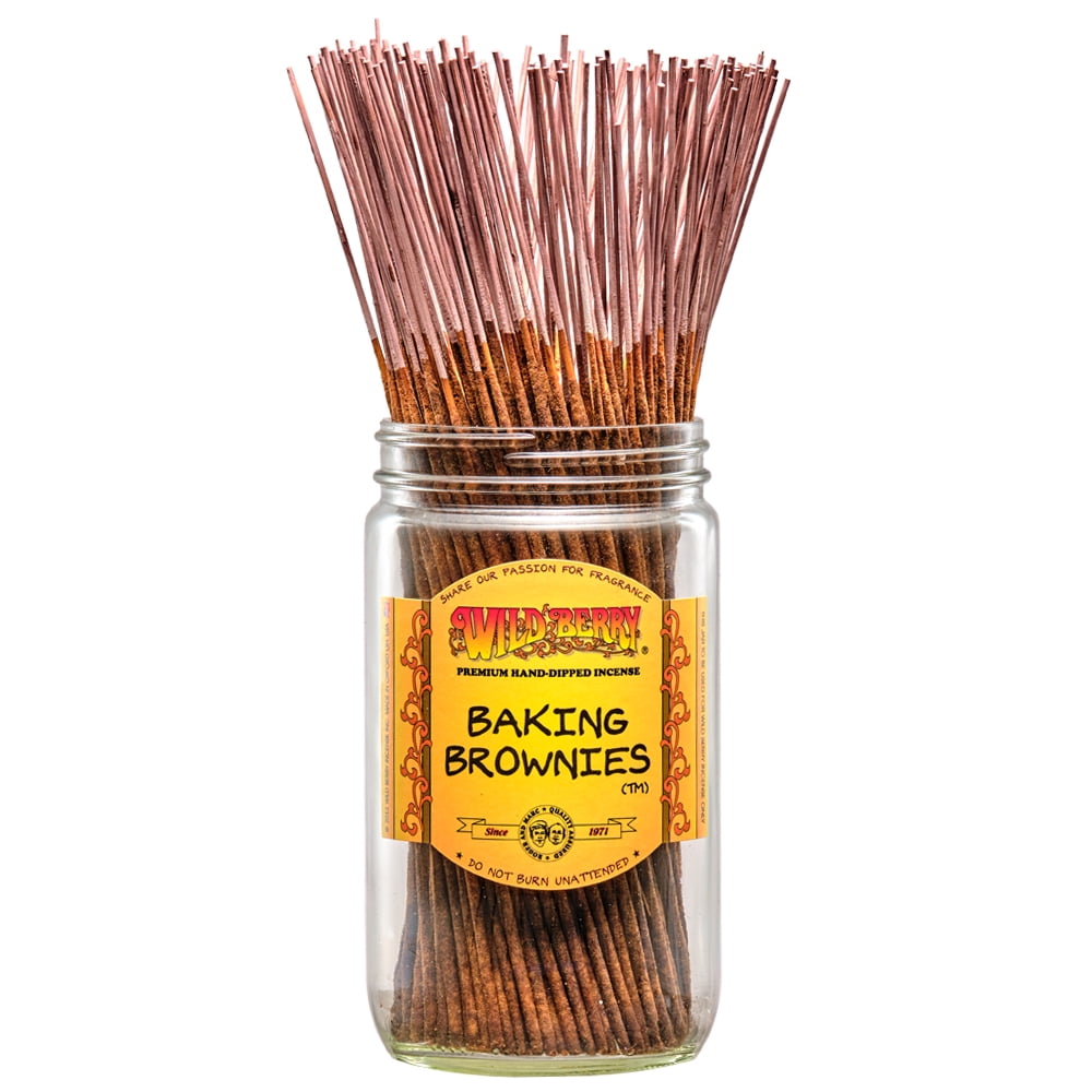 Wild Berry Incense Traditional 11" - Baking Brownies - 100 Sticks - USA Wildberry