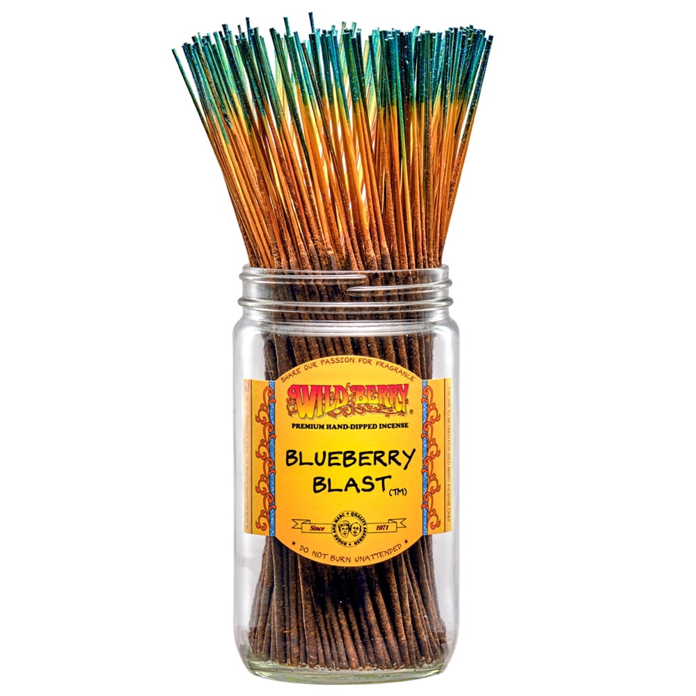 Wild Berry Incense Traditional 11" - Blueberry Blast - 100 Sticks - USA Made Wildberry