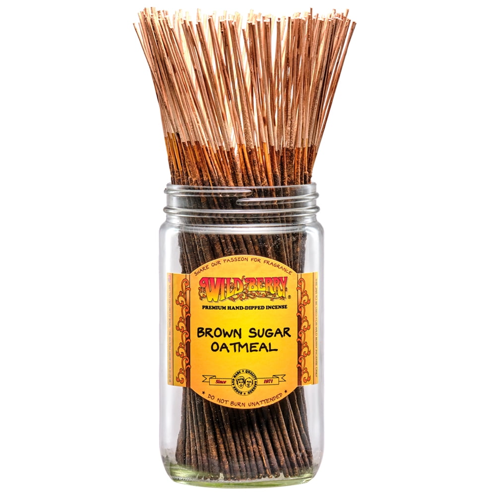Wild Berry Incense Sticks - Brown Sugar Oatmeal - Warm Bakery Comfort Scent - 100 Count