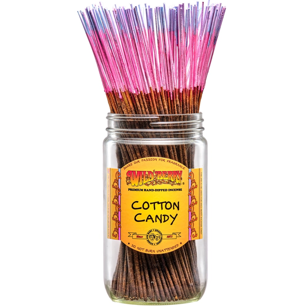 Wild Berry Incense Traditional 11" - Cotton Candy - 100 Sticks - USA Wildberry