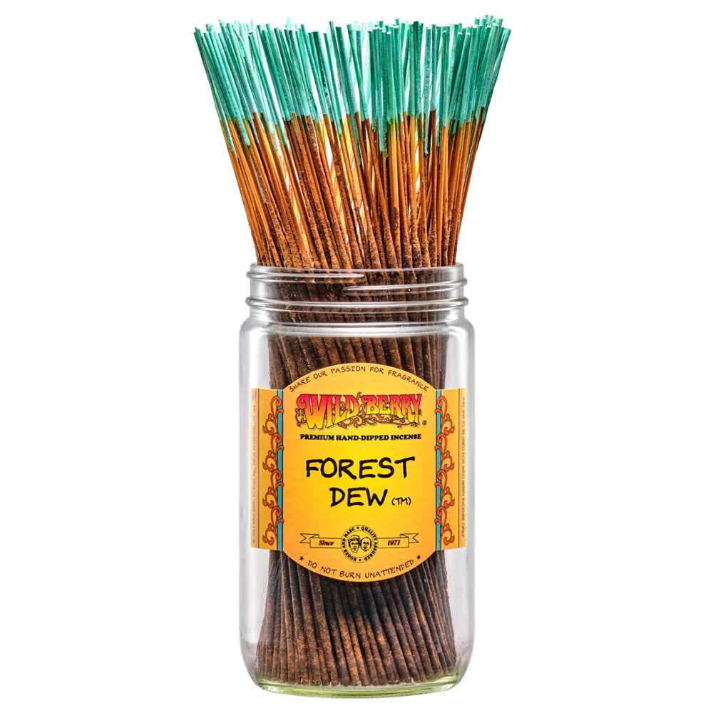 Wild Berry Incense Traditional 11" - Forest Dew - 100 Sticks - USA Wildberry