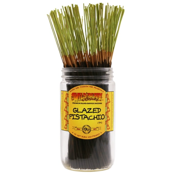 Full Sealed Bundle Wild Berry Traditional 11' Incense Stick - Glazed Pistachio - 100x Sticks