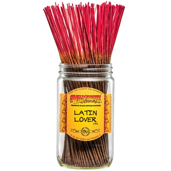 Wild Berry Incense Traditional 11" - Latin Lover - 20 Sticks - USA Wildberry