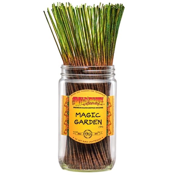 Wild Berry Incense Traditional 11" - Magic Garden - 100 Sticks - USA Wildberry