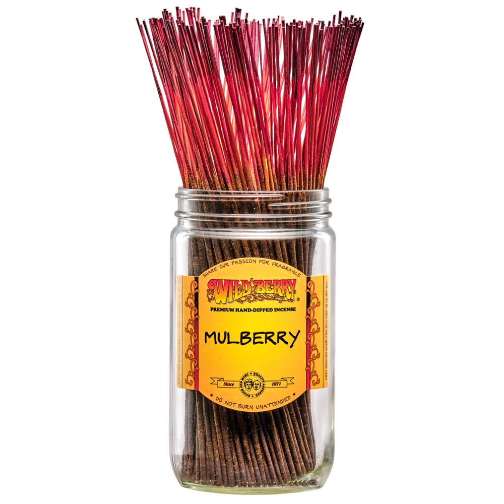 Wild Berry Incense Traditional 11" - Mulberry - 100 Sticks - USA Wildberry