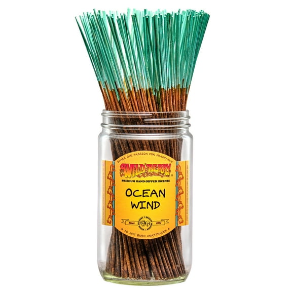 Wild Berry Incense Traditional 11" - Ocean Wind - 20 Sticks - USA Wildberry