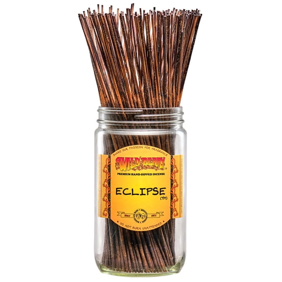 Wild Berry Incense Traditional 11" Sticks - Eclipse - 100 Sticks - USA Made Wildberry