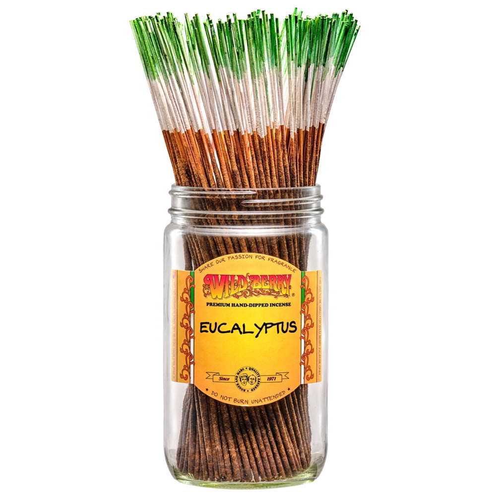 Wild Berry Incense Traditional 11" Sticks - Eucalyptus - 100 Sticks - USA Made Wildberry