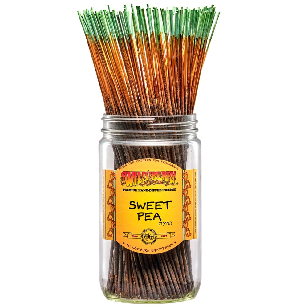 Wild Berry Incense Traditional 11" - Sweet Pea - 100 Sticks - USA Wildberry