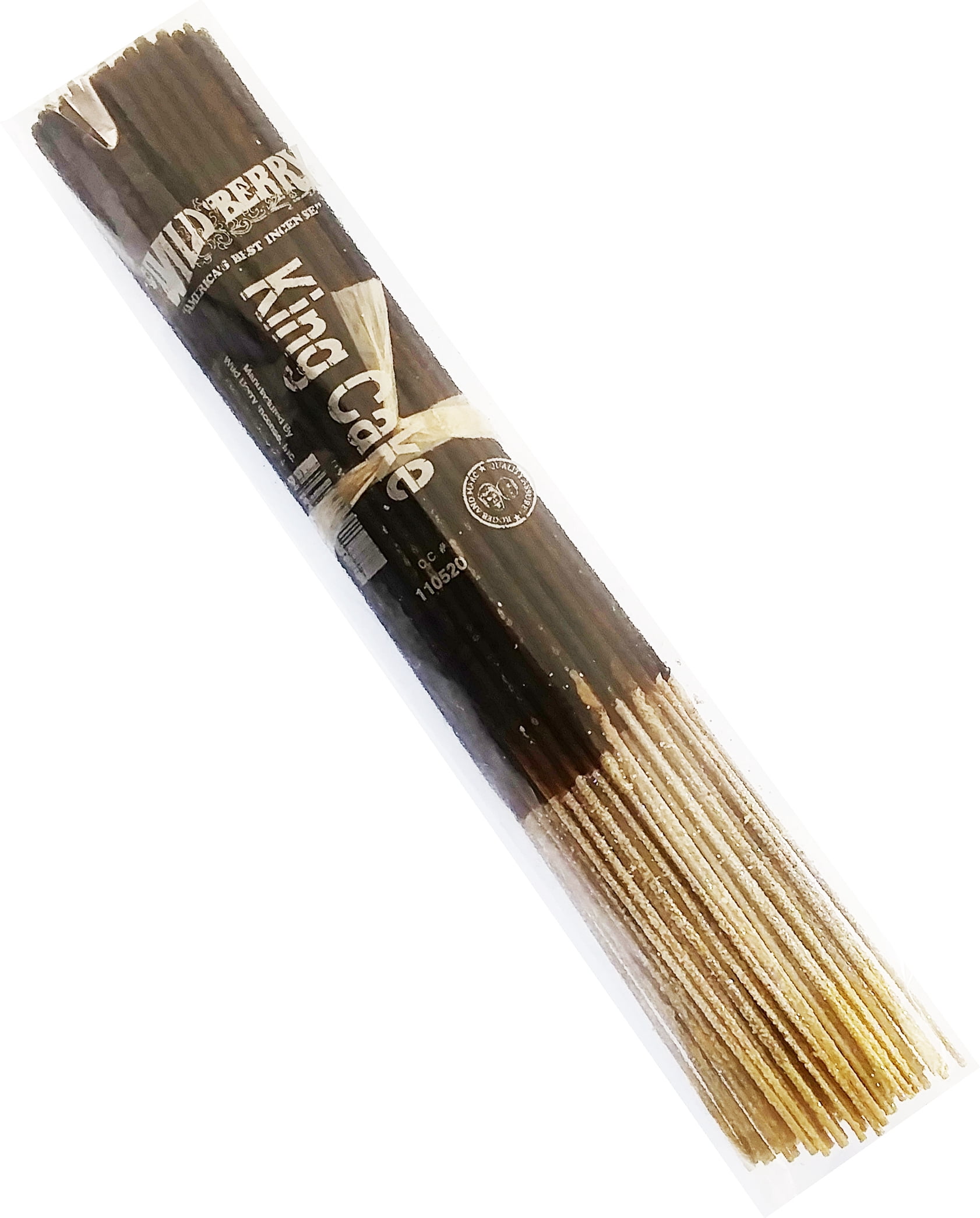 Wild Berry King Cake Incense Stick Bundle [100 Sticks Per Pack - Brown - 10.5"]