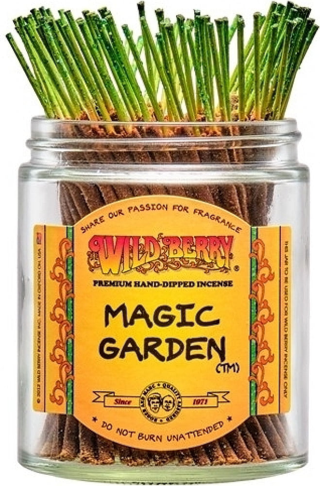 Wild Berry Magic Garden Shorties Incense Stick Bundle [100 Sticks Per Pack - Brown - 4"]