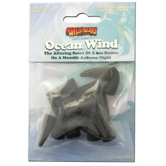 Wild Berry Ocean Wind Incense Cones Pack of 15 New