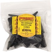 Wild Berry Sea Breeze Backflow Incense Cones [25 Cones Per Pack - Black]