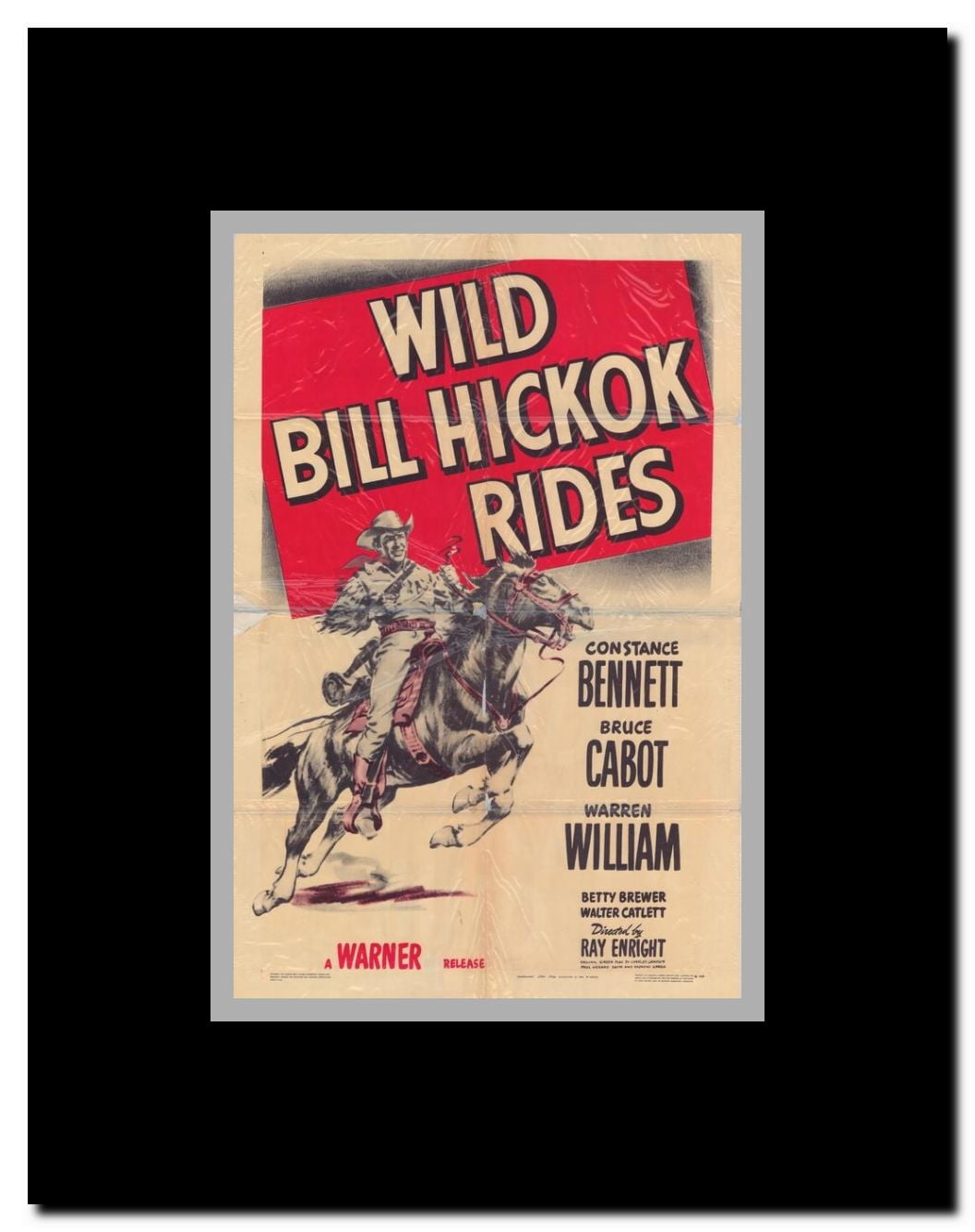 Wild Bill Hickok Rides Framed Movie Poster