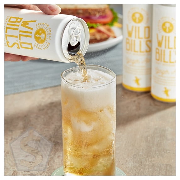 Wild Bill's Craft Beverage Co. Ginger Ale Soda 12 fl. oz. - 12/Case