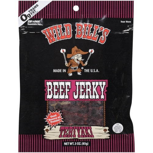 Wild Bill's Teriyaki Beef Jerky, 3 Oz.
