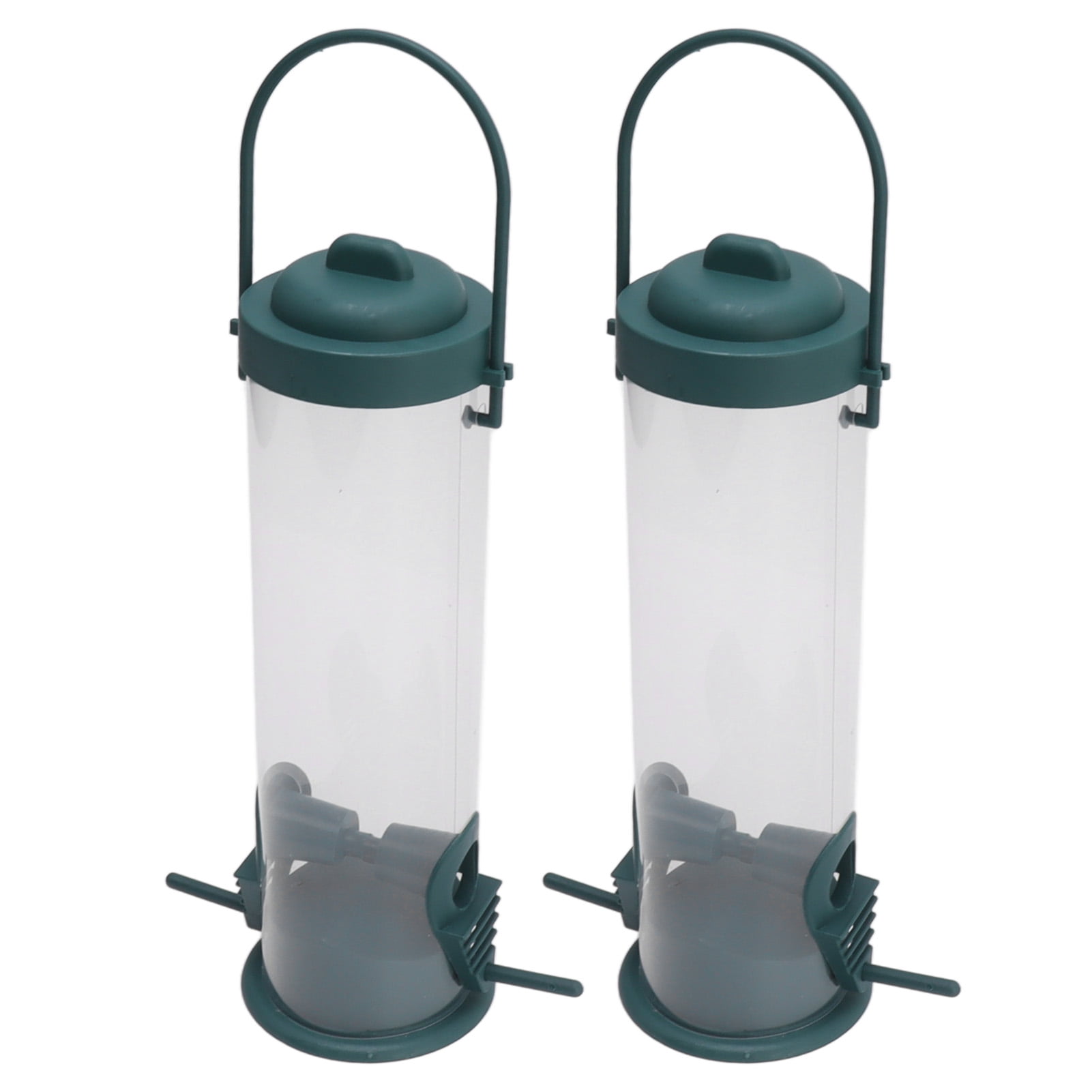 Wild Bird Feeder, 2 Set Plastic Bird Tube Feeder Easy To Fill Squirrels ...