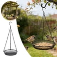thumbnail image 1 of Wild Bird Feeders Metal Feeder Net Hanging Decorative Feeder Tray for Birds Outside Outdoors Hanging, 1 of 9