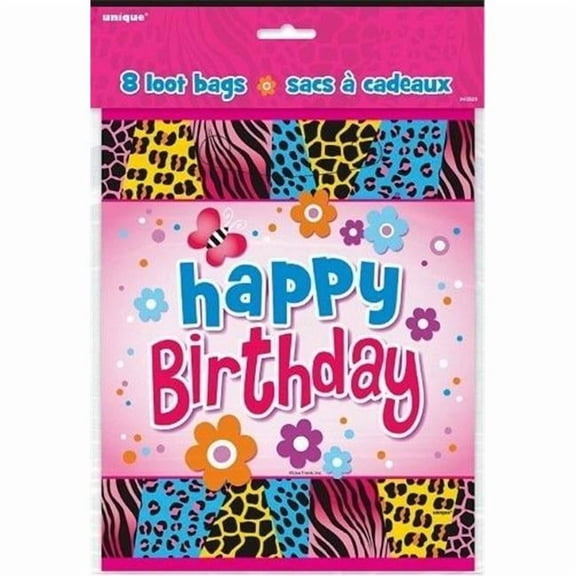 Wild Birthday Favor Bags, 8ct