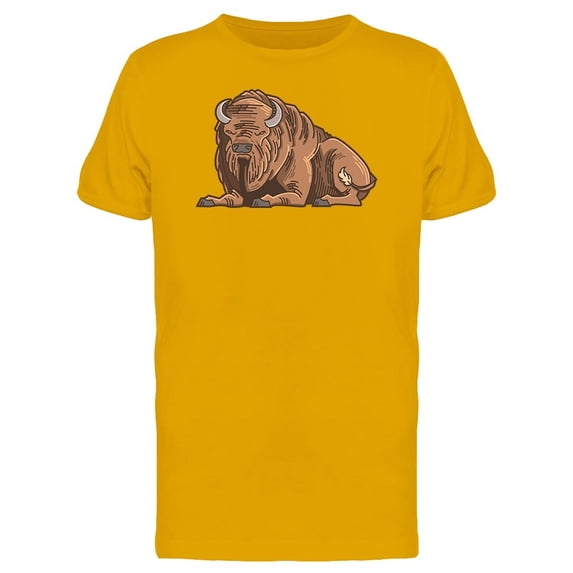 Wild Bison Doodle Sketch Tee Men's -Image by Shutterstock
