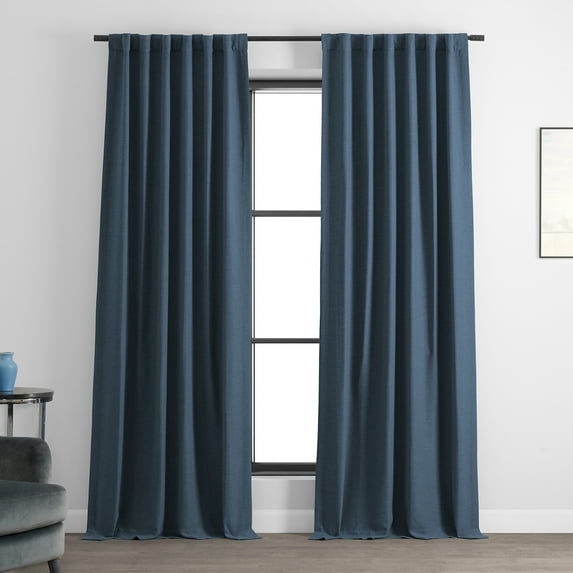 Wild Blue Bellino Blackout Room Darkening Curtain (1 Panel), Wild Blue, 50W X 96L