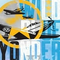 thumbnail image 1 of "Wild Blue Yonder Planes" Painting Print on Wrapped Canvas, 1 of 7