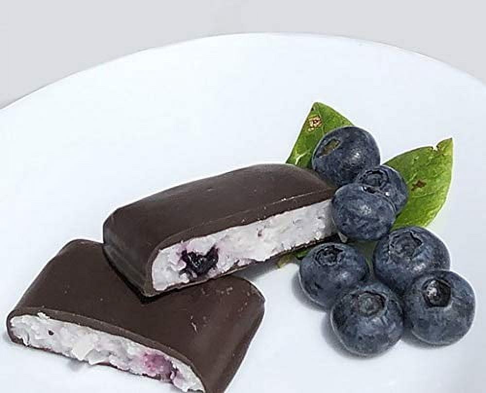 Wild Blueberry Needhams, Gourmet Chocolate Candy Bars, 6 count, Great