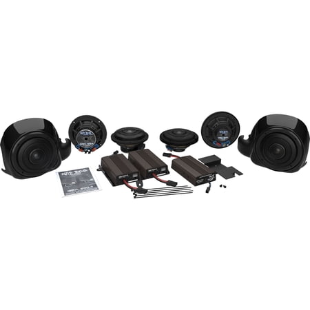Wild Boar Audio 900 Watt Amplifier System - 6 / 6.5" Speakers with Liquid Cooled Lower Adaptors (WBA-WHOLE-HOG)