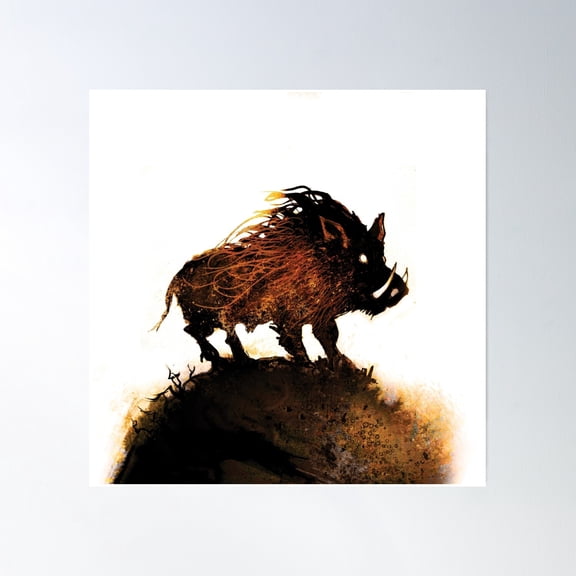Wild Boar Poster Wall Art, Modern Wall Decor, 16x24 UNFRAMED
