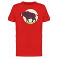 thumbnail image 1 of Wild Boar Roaring Flat Style T-Shirt Men -Image by Shutterstock, Male Medium, 1 of 2