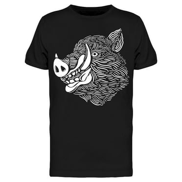 Wild Boar T-Shirt Men -Image by Shutterstock, Male Medium