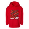 thumbnail image 1 of Wild Bobby 1 2 3 4 100 Days of School Colorful Counting, 100 Days of School 2024 2025 Design for Kids Youth Boys Girls School Toddler Pullover Fleece Hoodie, 1 of 6
