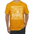 thumbnail image 1 of 1901 Widow Makers Skeleton Motorcycle Cars and Trucks Men's Graphic T-Shirt, Gold, X-Large, 1 of 3