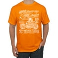 thumbnail image 1 of Wild Bobby, 1901 Widow Makers Skeleton Motorcycle Cars and Trucks Men's Graphic T-Shirt, Orange, Medium, 1 of 3