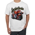 thumbnail image 1 of Wild Bobby, 1946 Vintage Ford Woody Chasing Waves Cars and Trucks Men's Graphic T-Shirt, White, Medium, 1 of 3