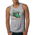 thumbnail image 1 of Wild Bobby, 1946 Vintage Ford Woody Chasing Waves Cars and Trucks Mens Graphic Tank Top, Heather Grey, Large, 1 of 3