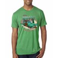 thumbnail image 1 of Wild Bobby, 1946 Vintage Ford Woody Chasing Waves Cars and Trucks Mens Premium Tri Blend T-Shirt, Envy, Small, 1 of 3