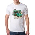 thumbnail image 1 of Wild Bobby, 1946 Vintage Ford Woody Chasing Waves Cars and Trucks Mens Premium Tri Blend T-Shirt, Heather White, X-Large, 1 of 3