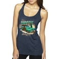 thumbnail image 1 of Wild Bobby, 1946 Vintage Ford Woody Chasing Waves Cars and Trucks Tri-Blend Racerback Tank Top, Vintage Navy, X-Large, 1 of 3