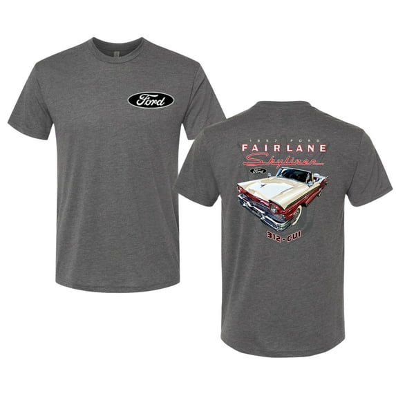 Wild Bobby 1957 Ford Fairlane Skyliner 312 Convertible Classic Vintage Car Lover Men Premium Tri Blend Tee