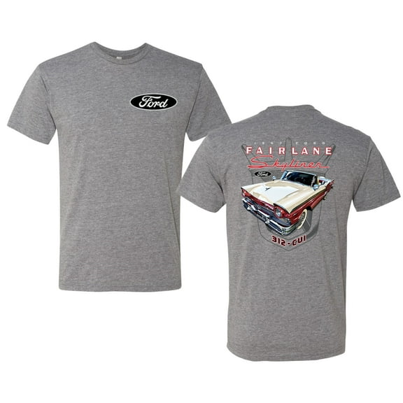 Wild Bobby 1957 Ford Fairlane Skyliner 312 Convertible Classic Vintage Car Lover Men Premium Tri Blend Tee