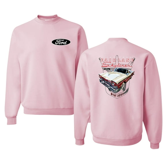 Wild Bobby 1957 Ford Fairlane Skyliner 312 Convertible Classic Vintage Car Lover Unisex Crewneck Sweatshirt